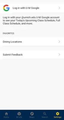 University of Michigan android App screenshot 0