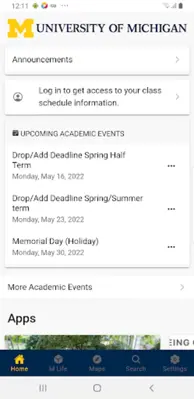 University of Michigan android App screenshot 7